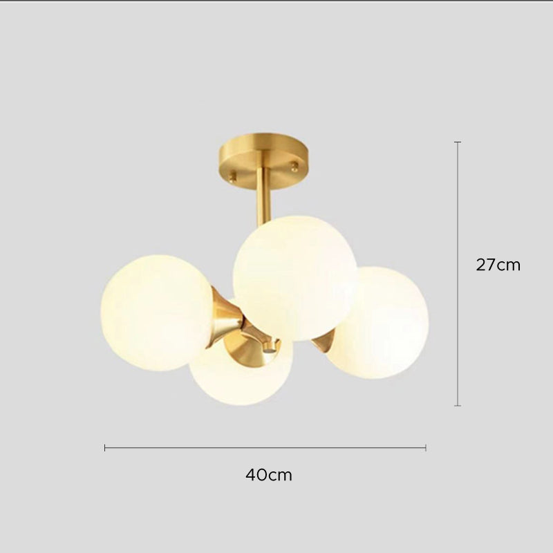 Valentina Suspension , Cuivre pur & Verre - Neutralighting