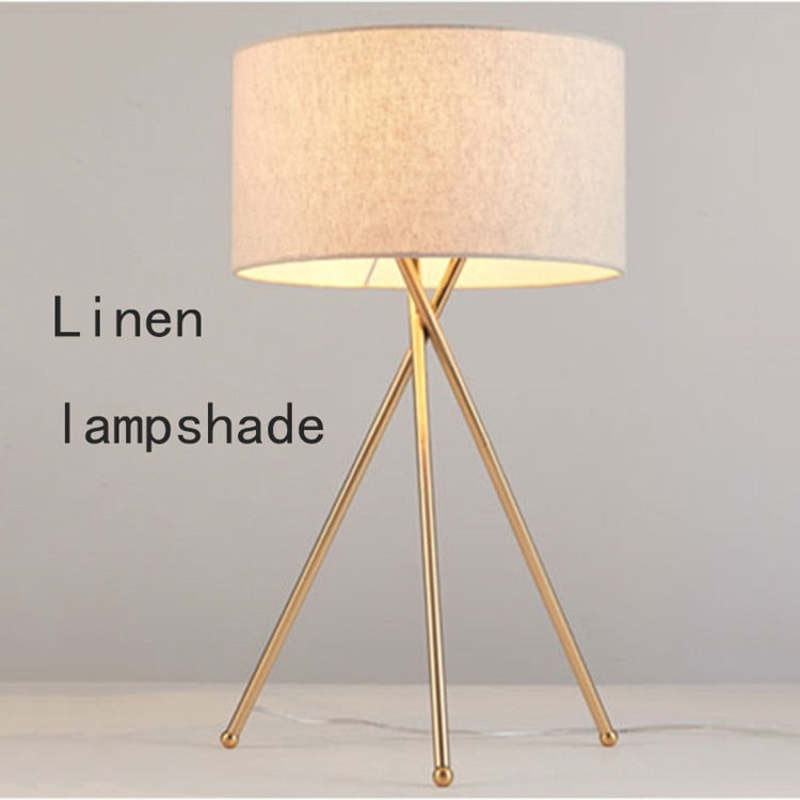 Mira Lampadaire/Lampe de Table Cylindre Moderne, Métal/Tissu, Blanc, Salon