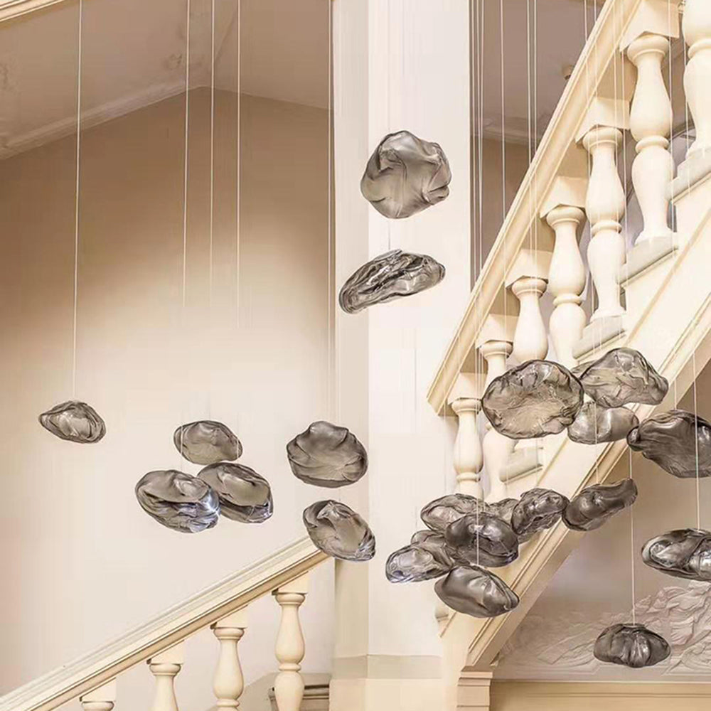 Avi Suspension Globe, Métal/Verre, Clair/Gris/Ambre - Neutralighting