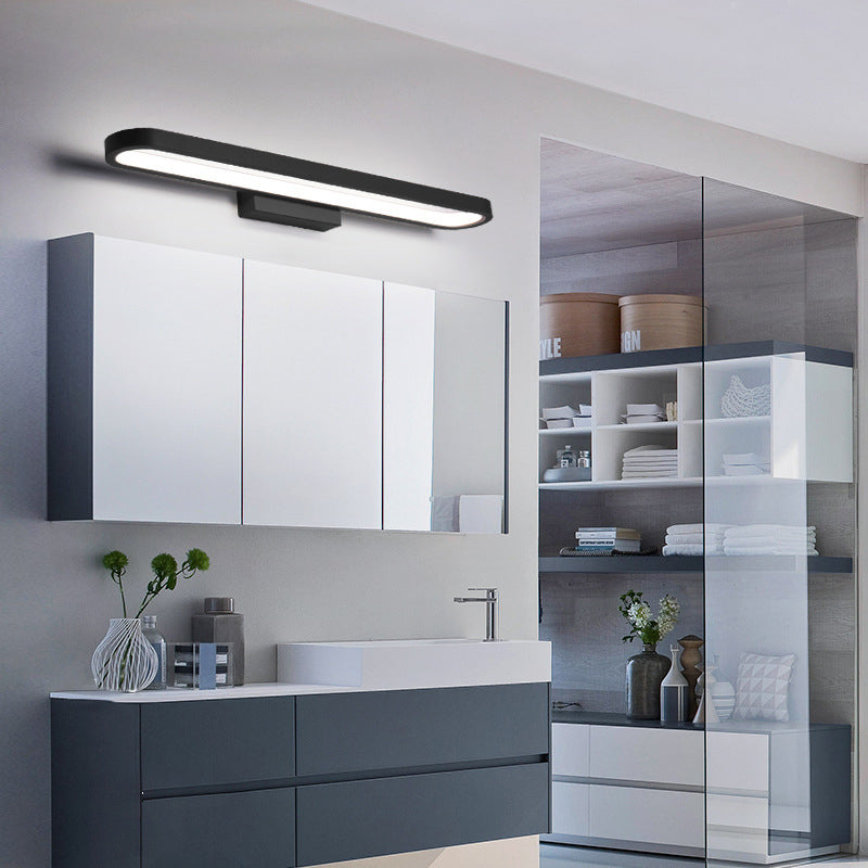 Luxa Applique Murale Miroir Ovale Moderne. Métal/Gel de Silice. Café/Noir Salon - Neutralighting