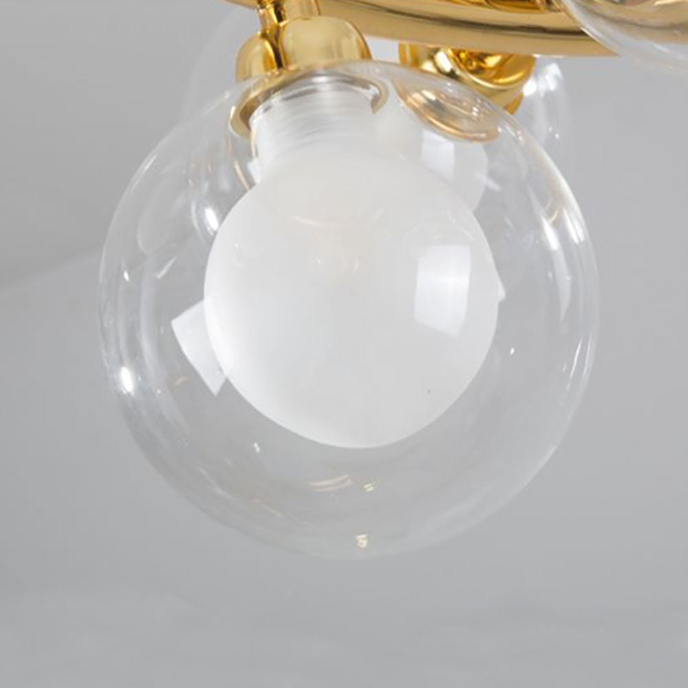 Valentina Luminaires Suspensions Design LED Art Deco Métal Verre Or Chambre à Coucher/Salon - Neutralighting