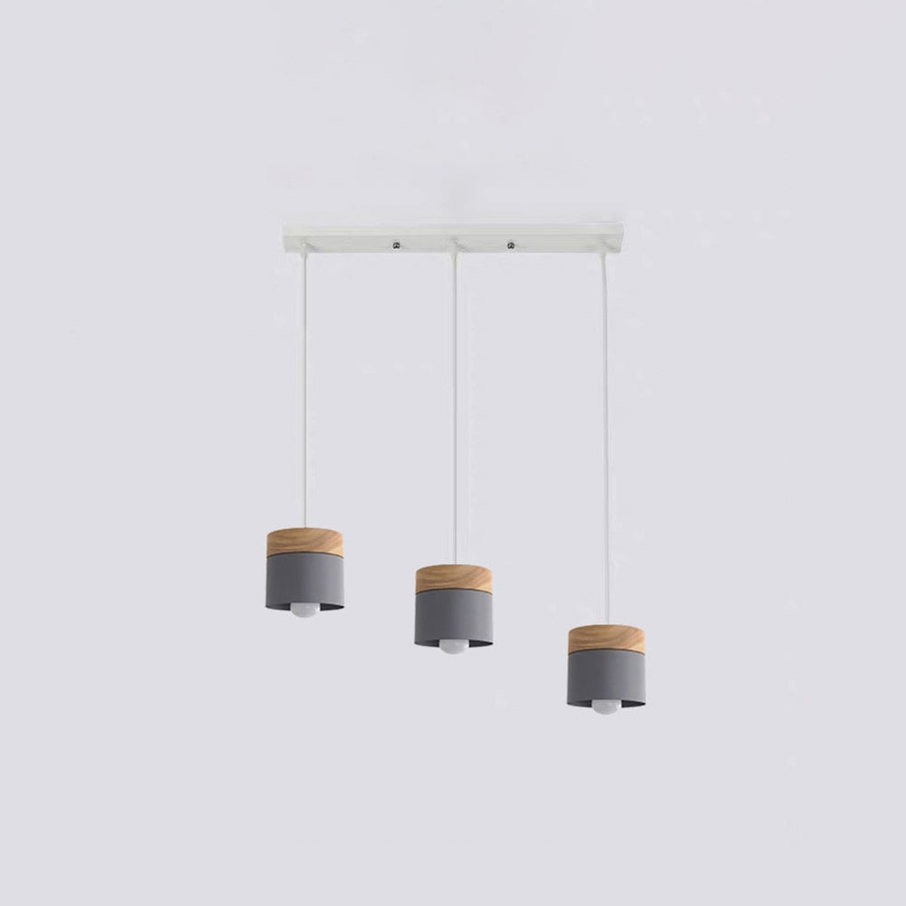 Valentina Suspension LED Macaron Nordique Métal/Bois Chambre - Neutralighting