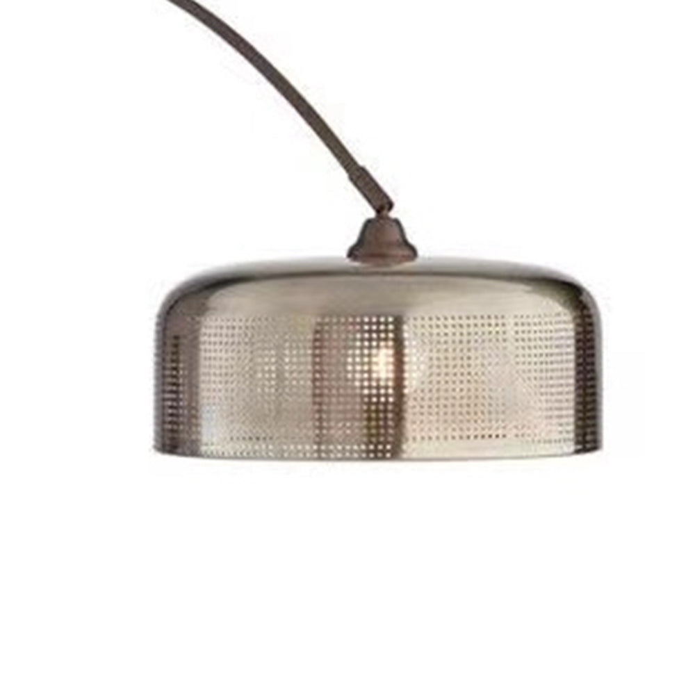 Valentina Lampadaire Courbe Rétro, Métal, Brun, Salon - Neutralighting