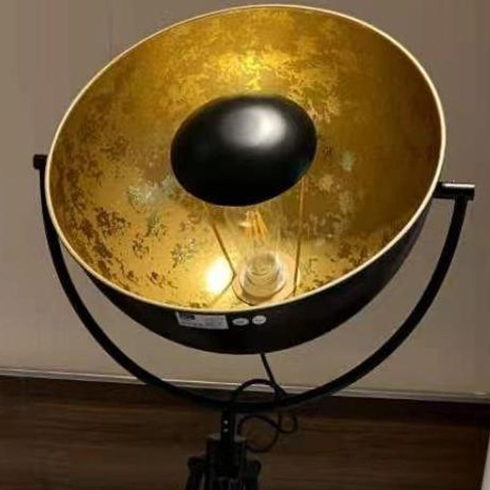 Mira Moderne Lampadaire Projecteur Vintage Métal Noir Salon/Chambre