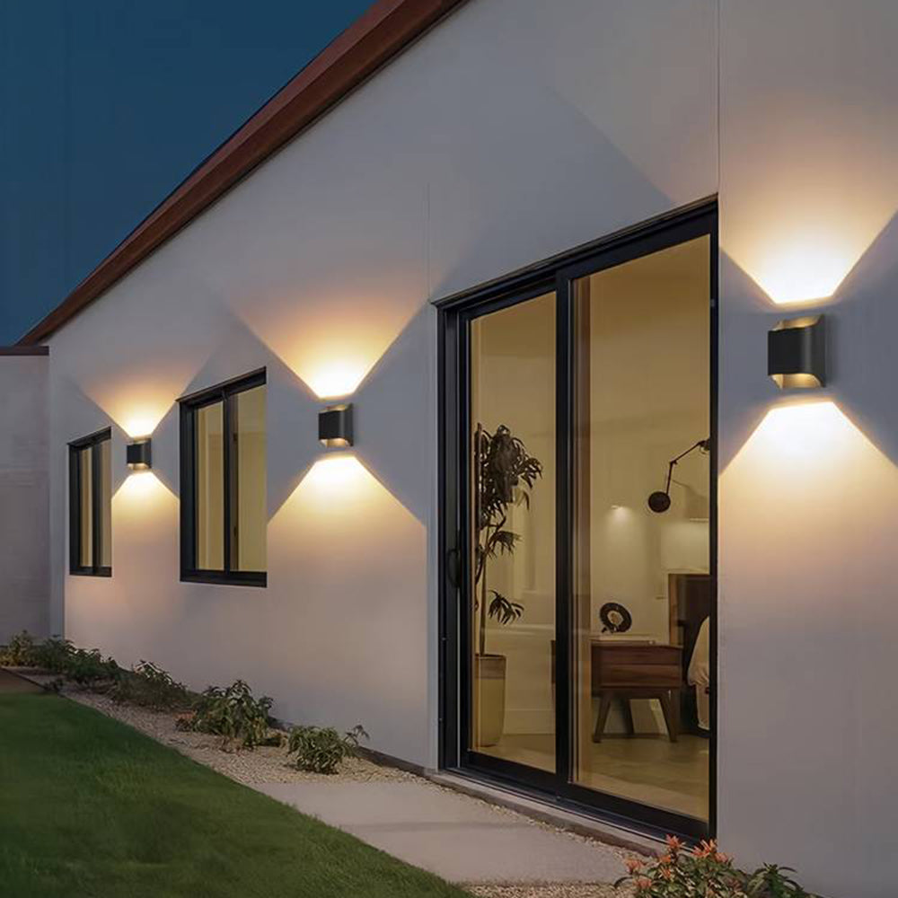 Ray Vintage Design LED Applique Murale Noir Métal Extérieur - Neutralighting