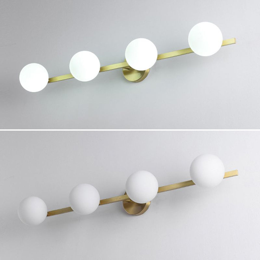 Valentina Applique Murale Design LED Linéaire Globe Moderne Métal/Verre Intérieur Salle de Bain - Neutralighting