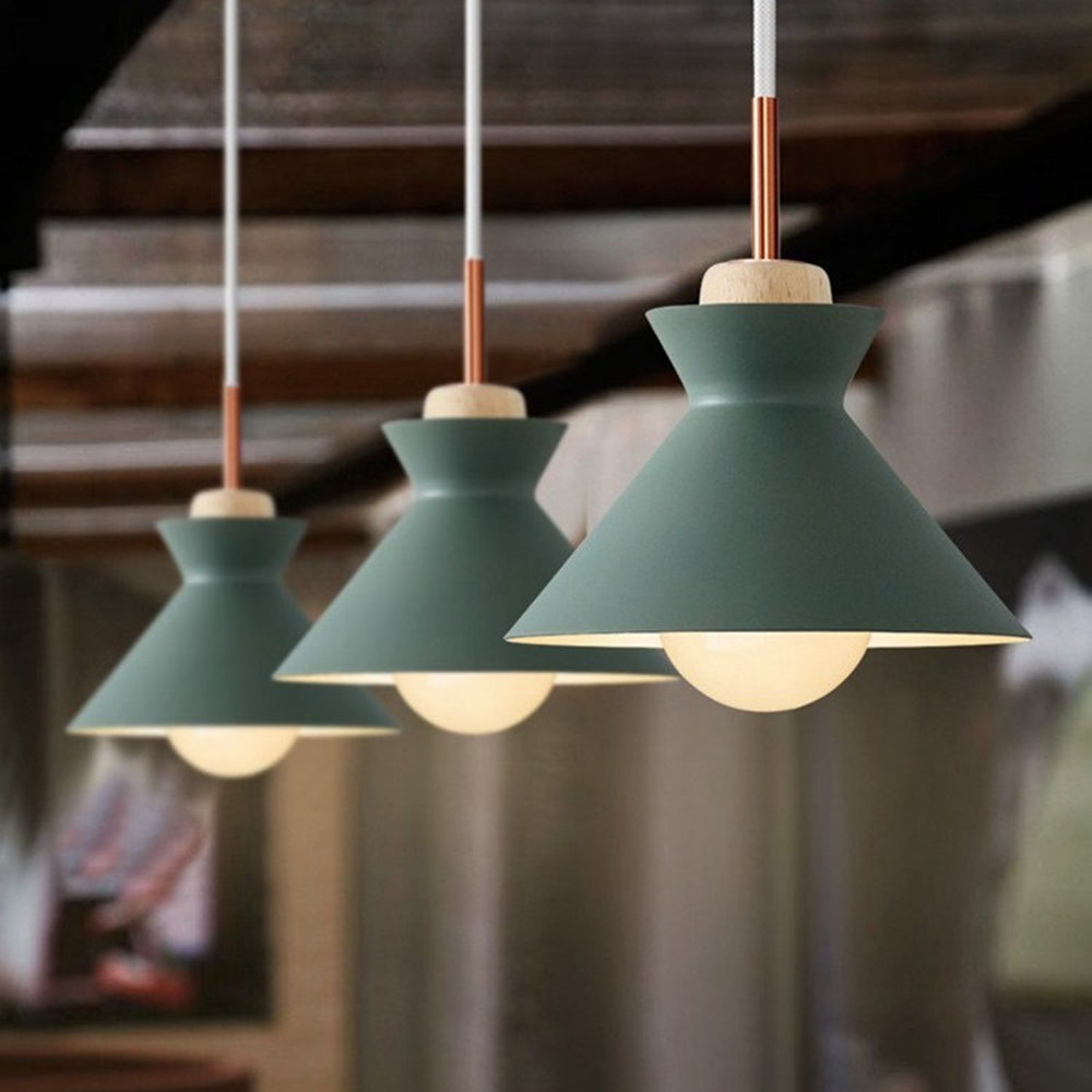 Valentina Moderne Luminaires Suspensions Dôme Simple Métal Jaune/Gris/Vert Cuisine/Salon/Salle à Manger - Neutralighting