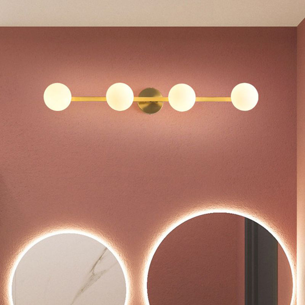 Valentina Applique Murale Design LED Linéaire Globe Moderne Métal/Verre Intérieur Salle de Bain - Neutralighting
