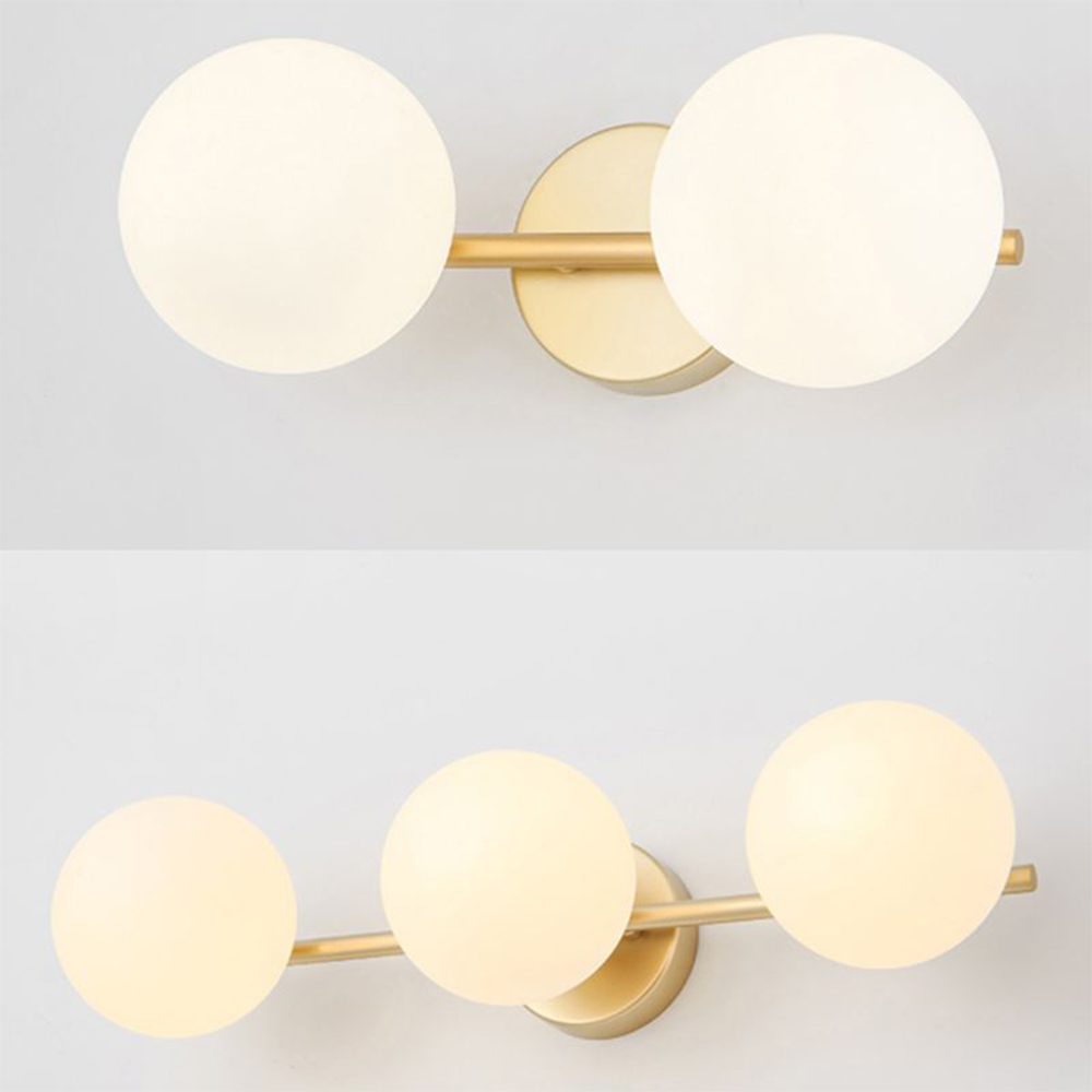 Valentina Applique Murale à miroir LED Vanity Métal Verre Simple Blanc Salle de Bain - Neutralighting