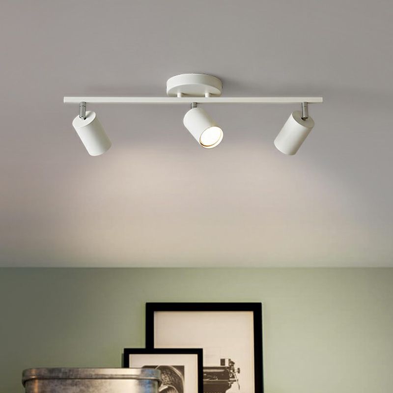 Aim Moderne LED Plafonnier Noir/Blanc/Or Métal Chambre à coucher