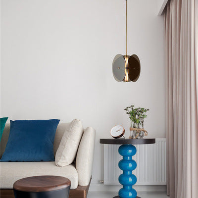 Valentina Suspension Rond LED Simplicité Noir Métal/Verre Chambre à Coucher - Neutralighting