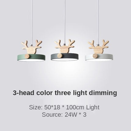 Valentina Suspension Rond Mignon Moderne Métal/Bois Vert/Noir Salle à manger - Neutralighting
