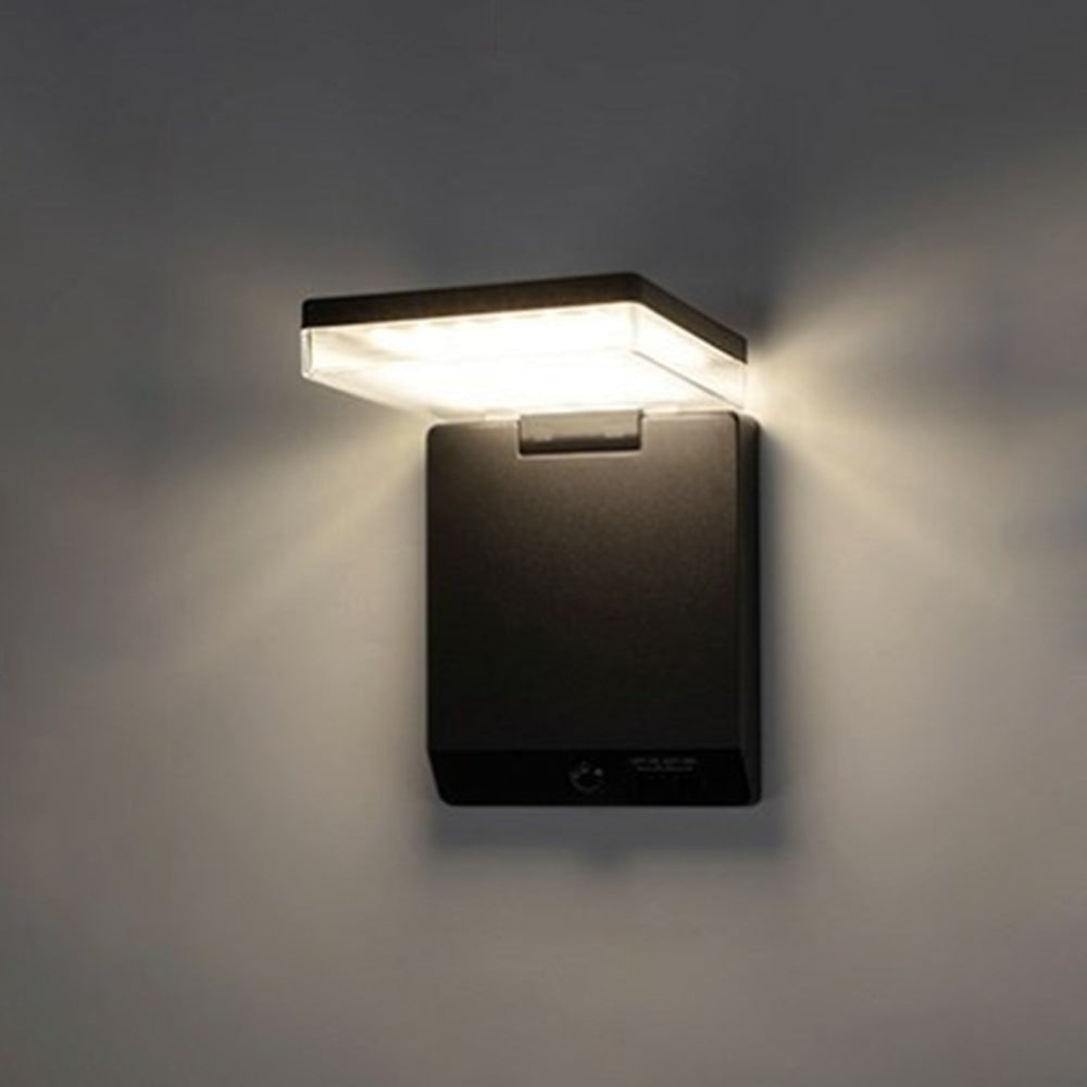 Ray Applique Muralre Minimaliste Moderne Solaire, Acrylique, Noir, Allée/Cour - Neutralighting