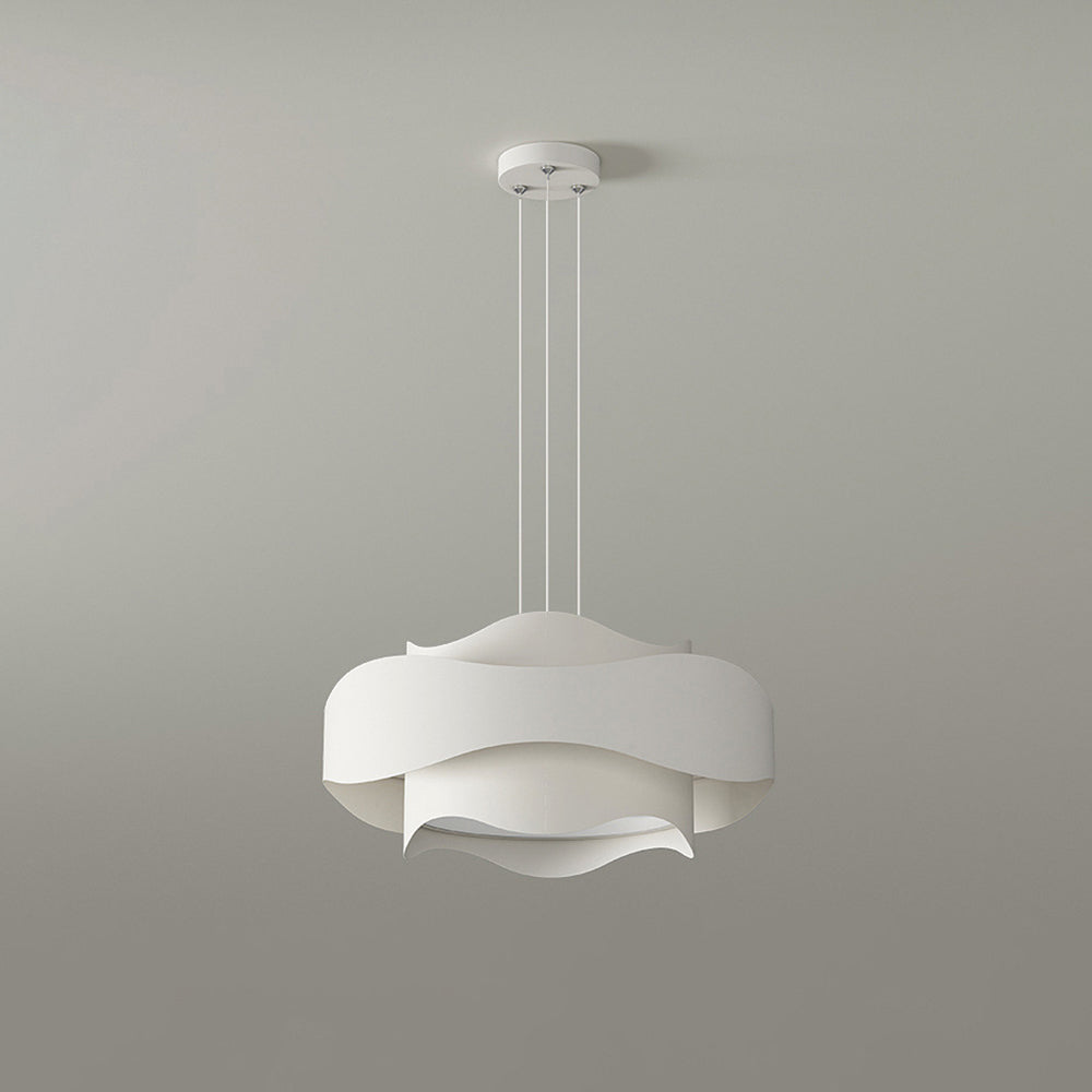 Arisha Suspension Ronde Contemporaine, Métal, Blanc, Chambre à Coucher/Salle à Manger - Neutralighting