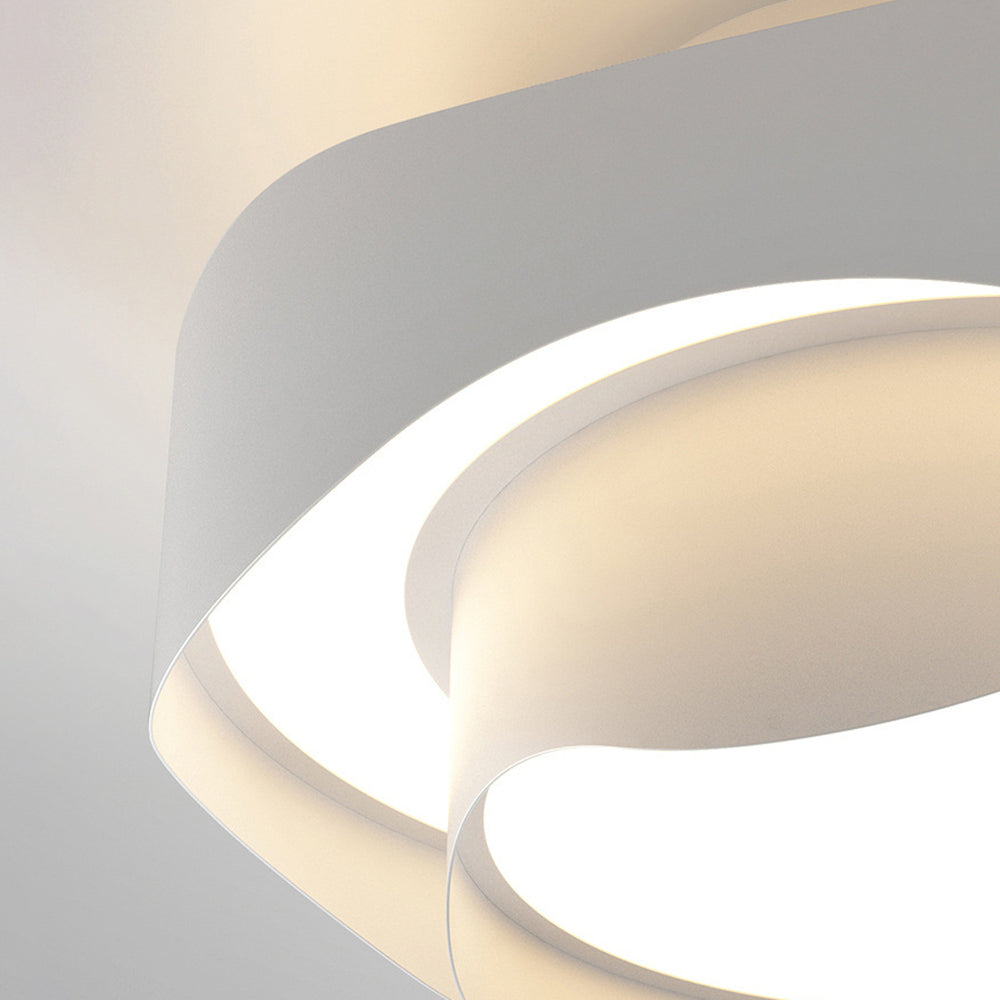 Arisha Suspension Ronde Contemporaine, Métal, Blanc, Chambre à Coucher/Salle à Manger - Neutralighting