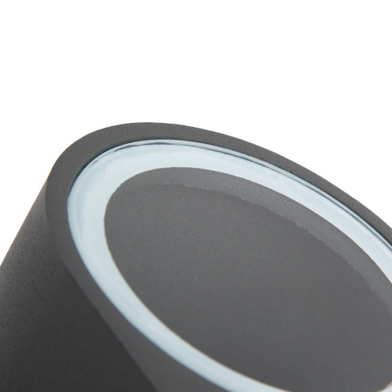 Tavon Applique Murale Carré/Tour Minimaliste. Métal/Verre. Noir. Jardin - Neutralighting