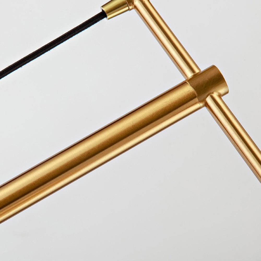 Valentina Lampadaire Courbe Nordique, Métal/Verre, Or, Salon - Neutralighting