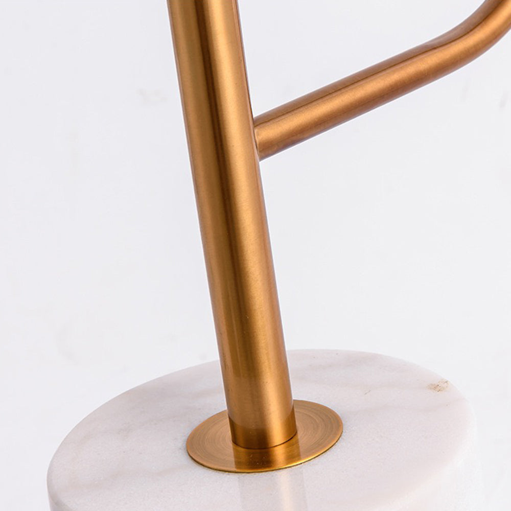 Mira Moderne Avec Tableau Lampadaire Linéaire Simple Marbre/Métal Noir/Or Salon