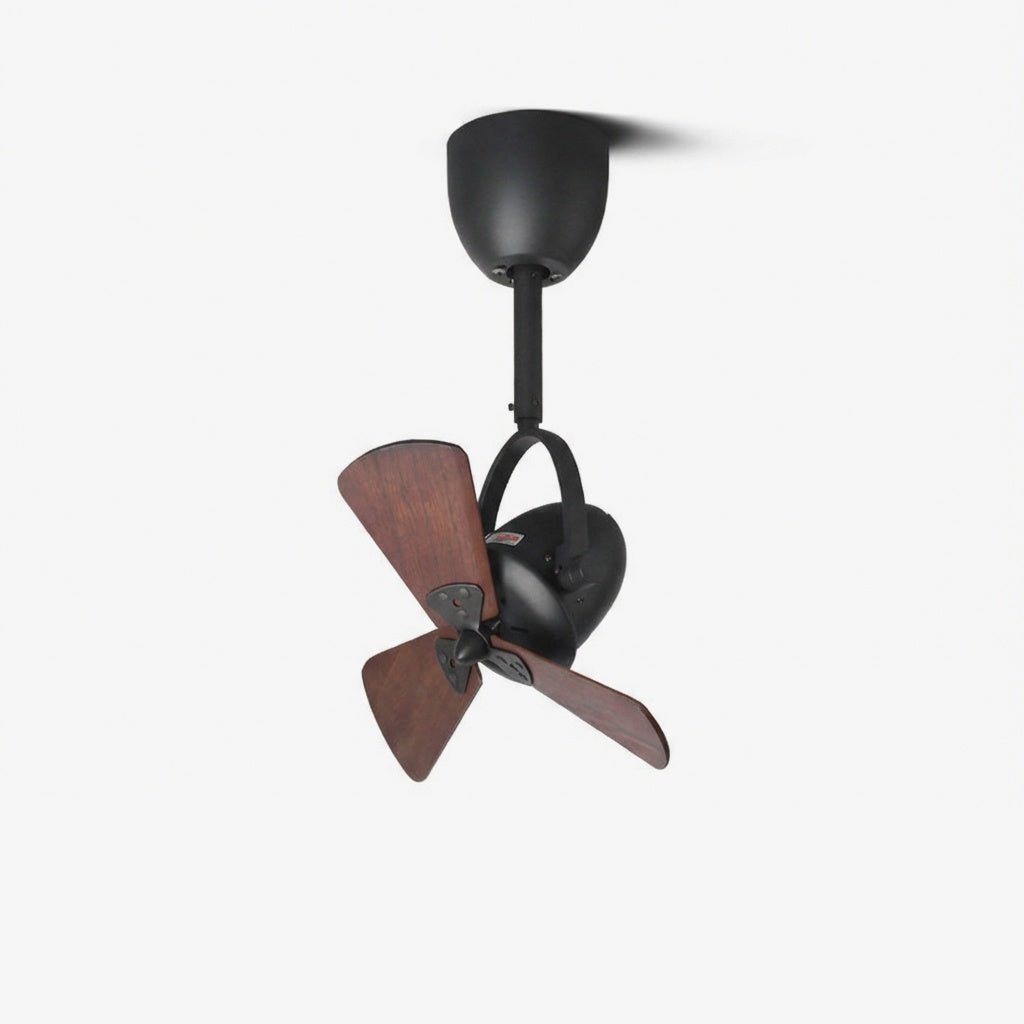 Ventilateur de plafond articulé Orville couleur Noyer