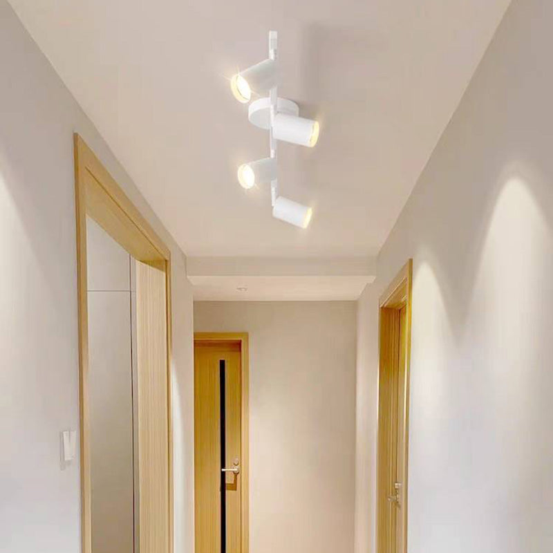 Aim Moderne LED Plafonnier Noir/Blanc/Or Métal Chambre à coucher