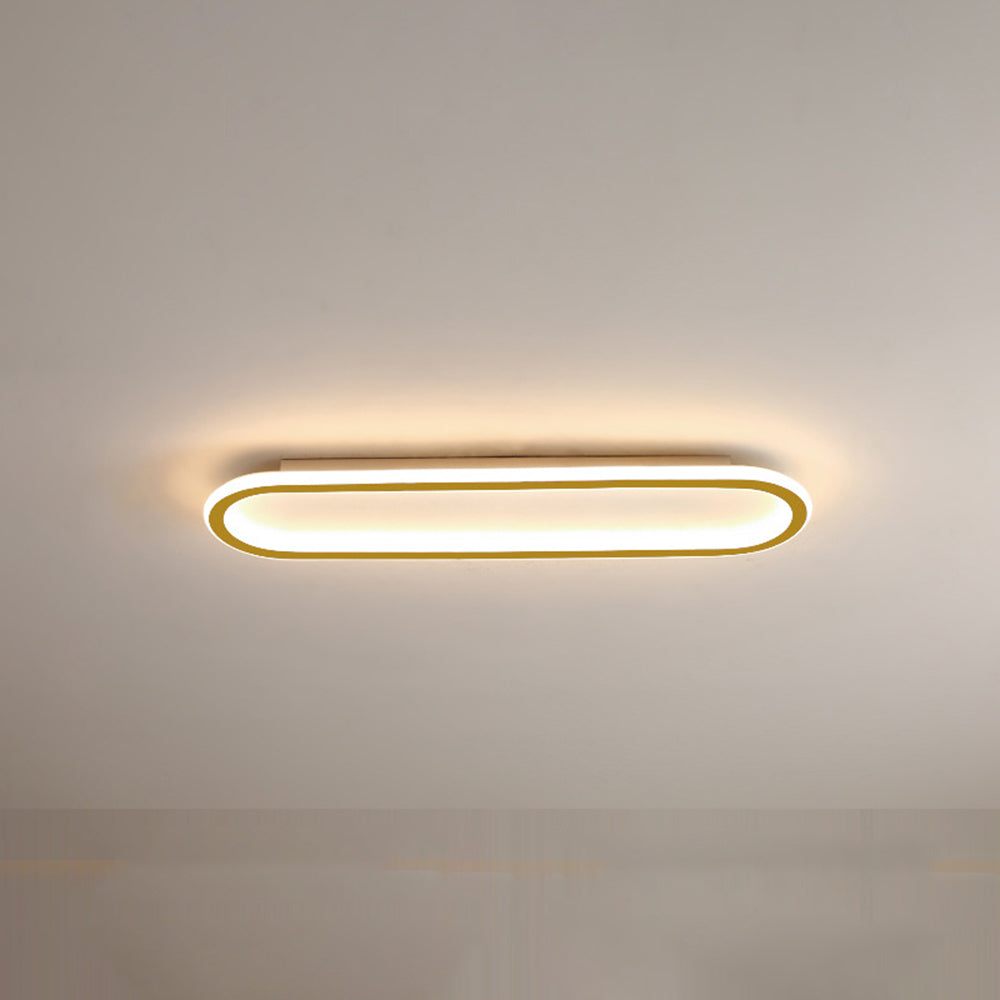 Sana Plafonnier Ovale Minimaliste Noir/Or/Doré Rosé - Neutralighting