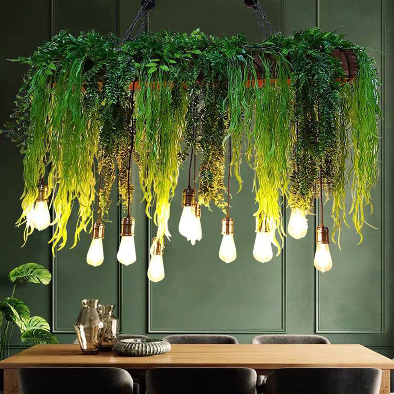 Ritta LED Suspension Vert Métal Salle à Manger Salon Cuisine - Neutralighting
