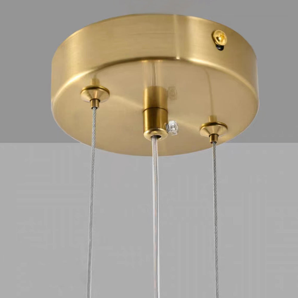Kristy Suspension Irrégulier Nordique, Verre/Aluminium, Or, Salon - Neutralighting