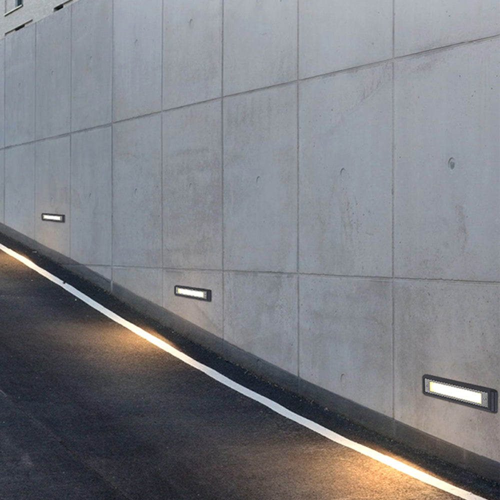 Ray Moderne LED Lampadaire Extérieure Noir Métal/Acrylique Jardin Couloir - Neutralighting