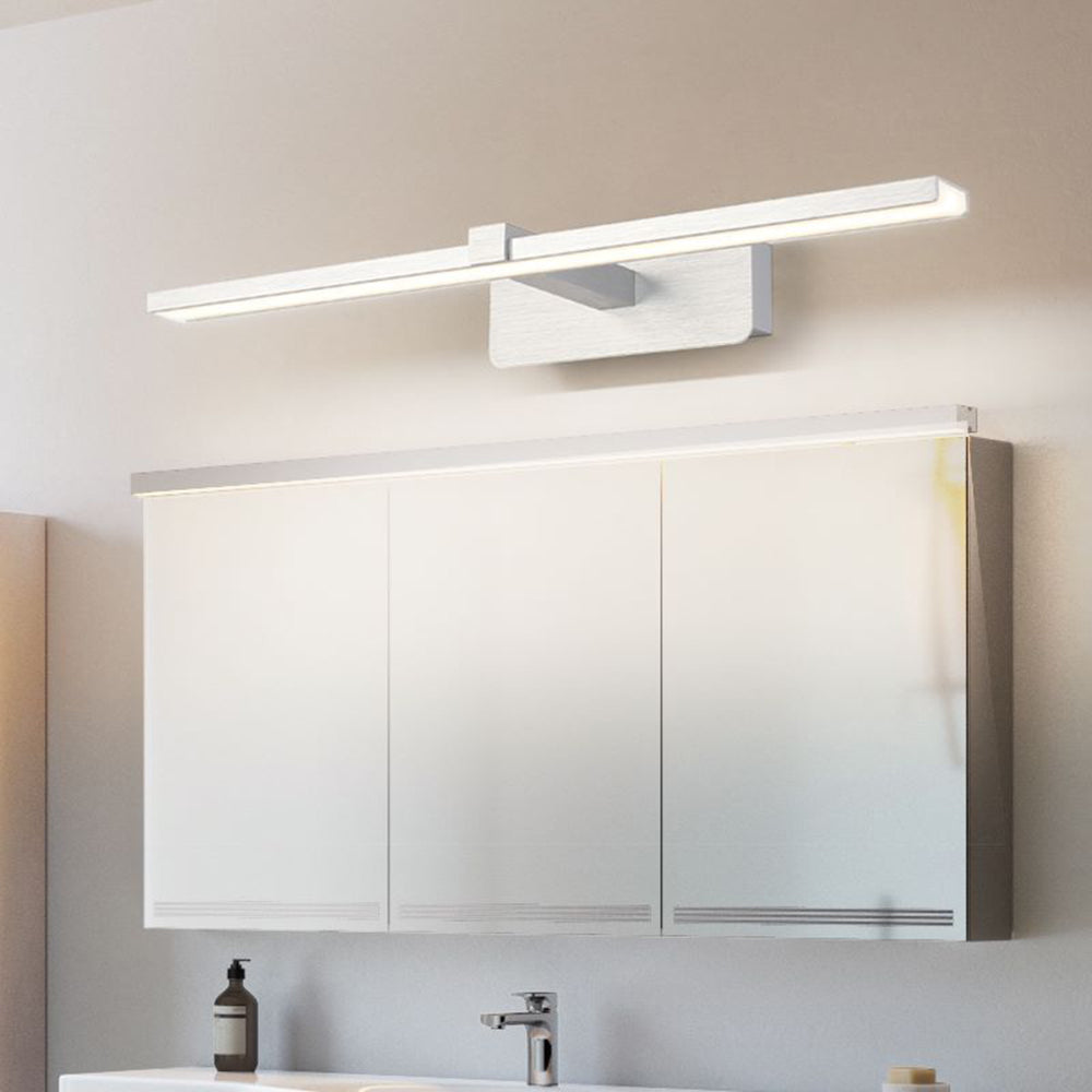 Arisha Simple LED Applique Murale Linéaire Moderne Métal/Acrylique Argent Salle de Bain - Neutralighting