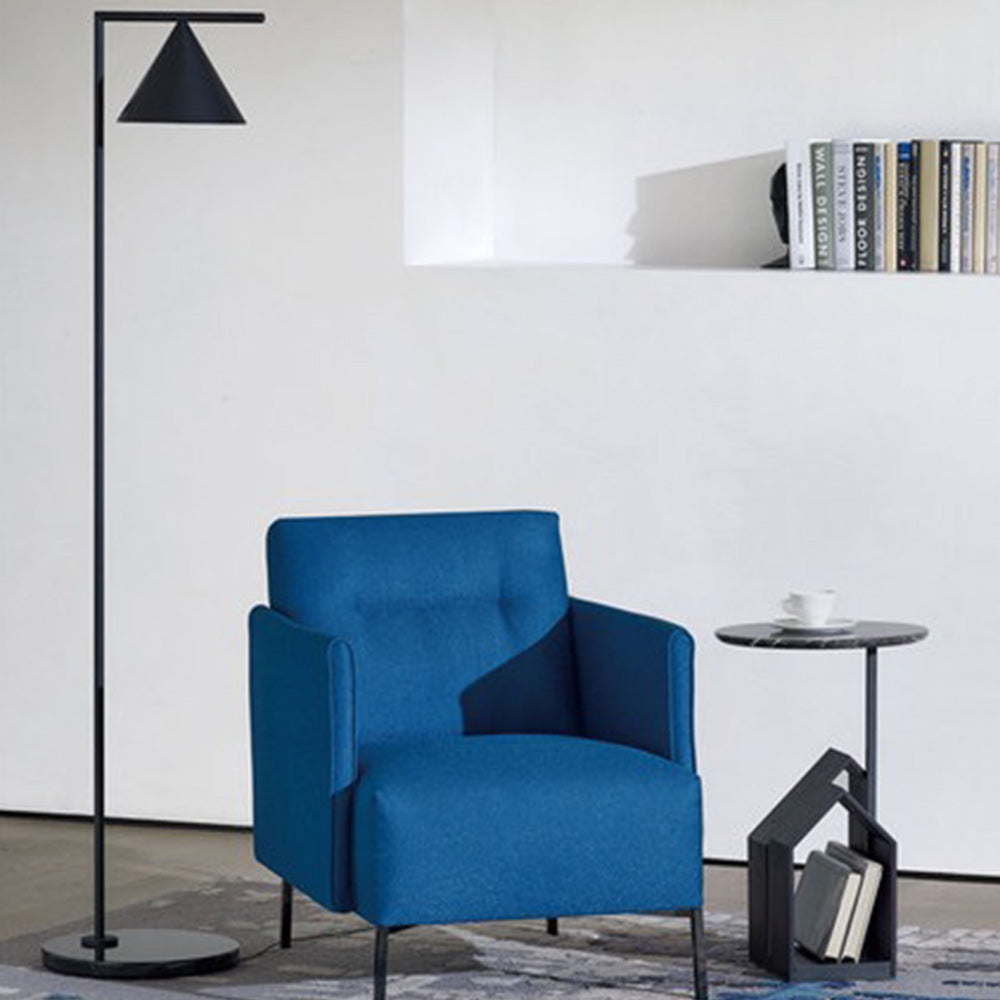 Arisha Lampadaire Géométrique Moderne, Marbre, Noir/Or, Salon - Neutralighting