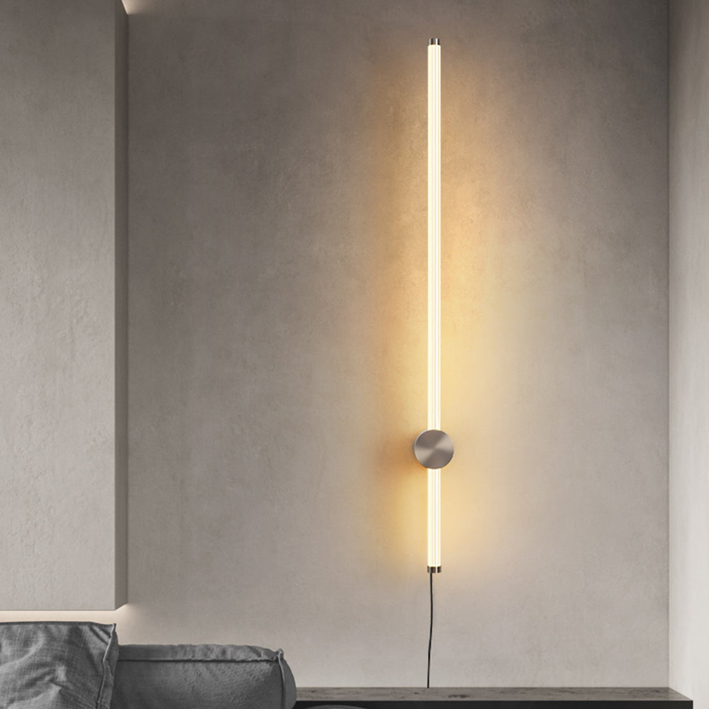 Ray Applique Murale Linéaire Simple, Métal/Acrylique, Cuivre/Nickel, Chambre - Neutralighting
