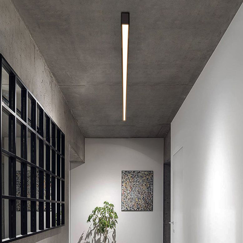 Solin Plafonnier Linéaire Moderne Noir Salon - Neutralighting