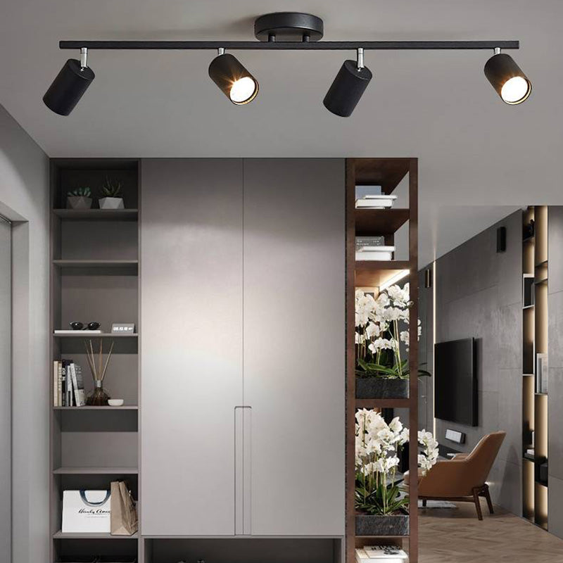 Aim Moderne LED Plafonnier Noir/Blanc/Or Métal Chambre à coucher