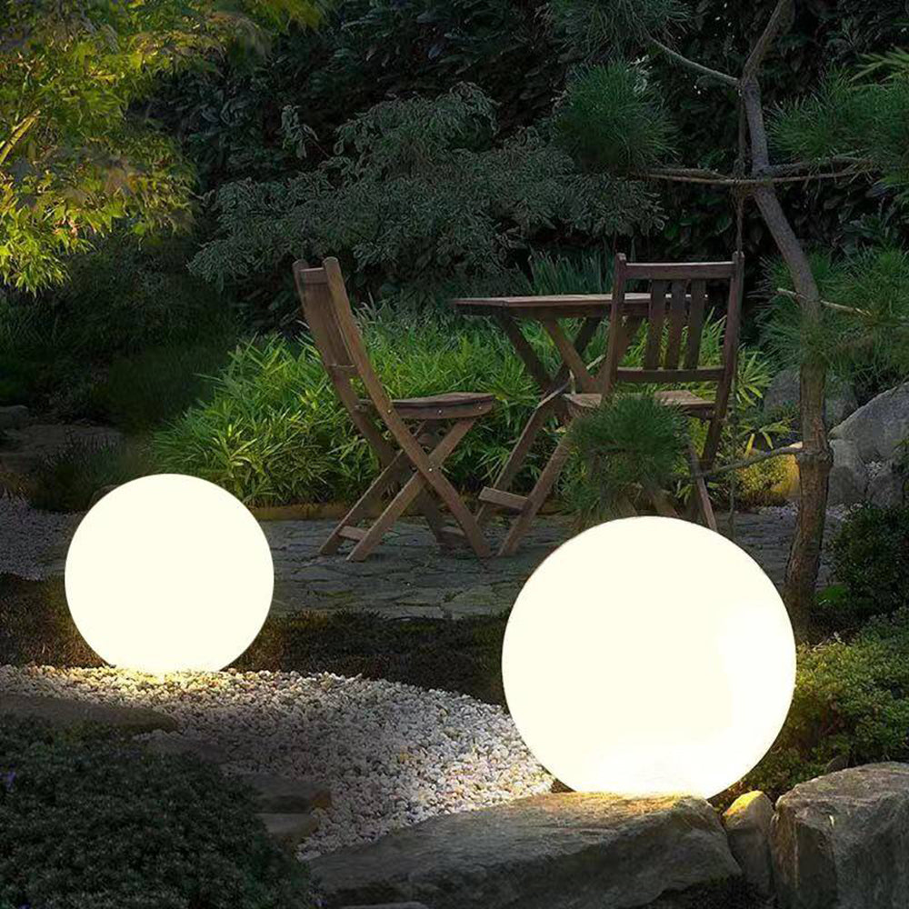 Aria Lampe Extérieur Boule Moderne, Résine, Coloré, Allée