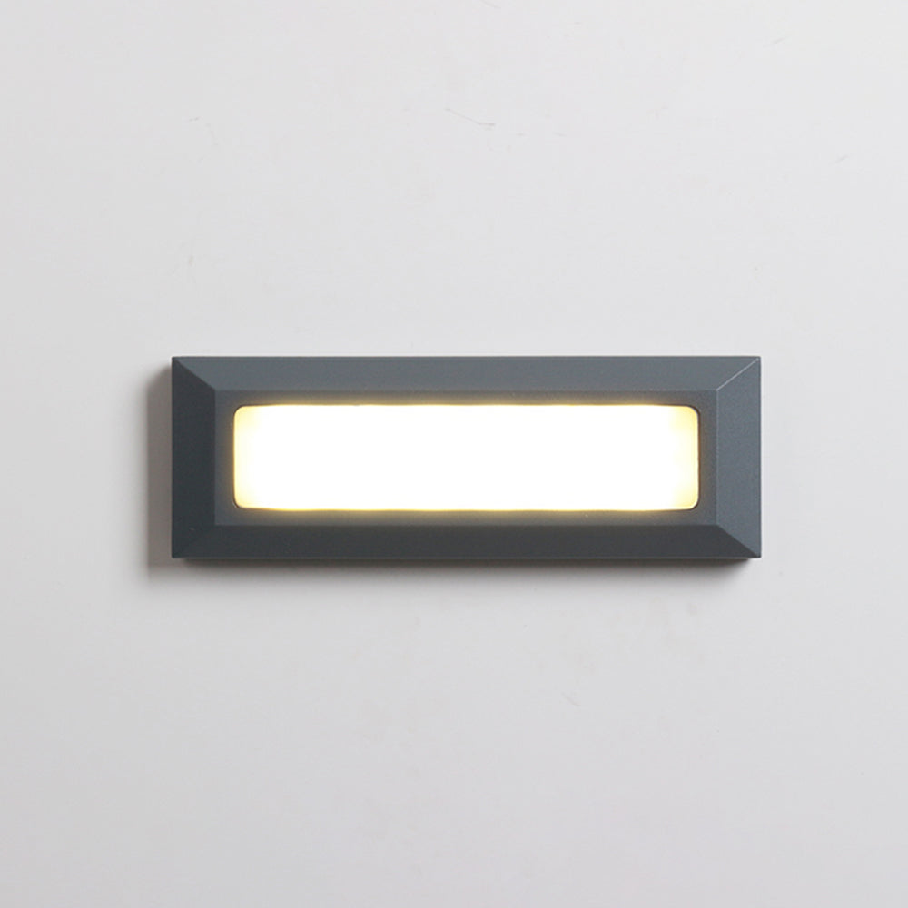Ray Éclairage Escalier Extérieur Rectangulair Simple, Métal/Acrylique, Noir/Gris, Escalier - Neutralighting