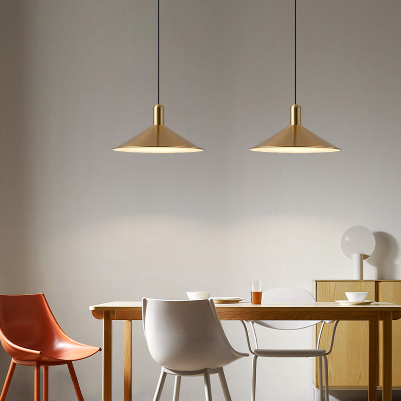 Arisha Suspension Moderne LED Acrylique/Métal, Noir/Blanc/Or, Salon - Neutralighting