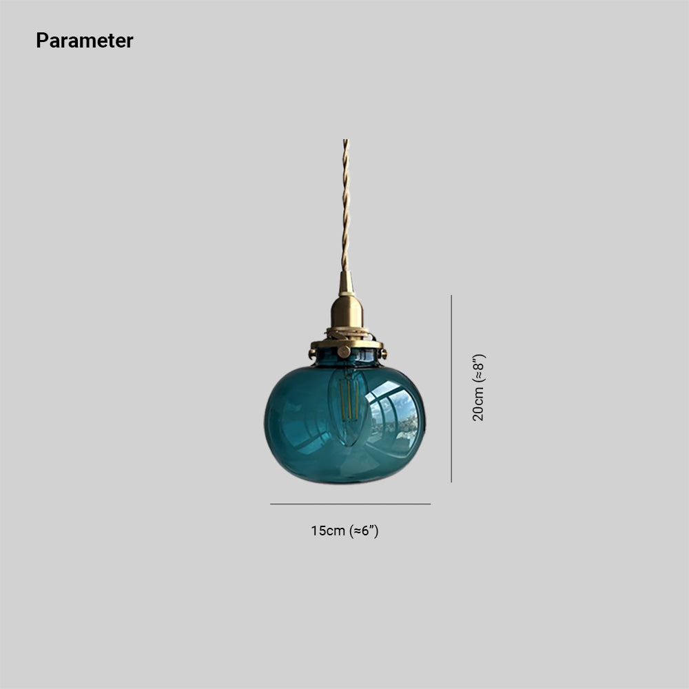 Valentina Vintage LED Suspension Verre Salle à manger Chambre à coucher - Neutralighting
