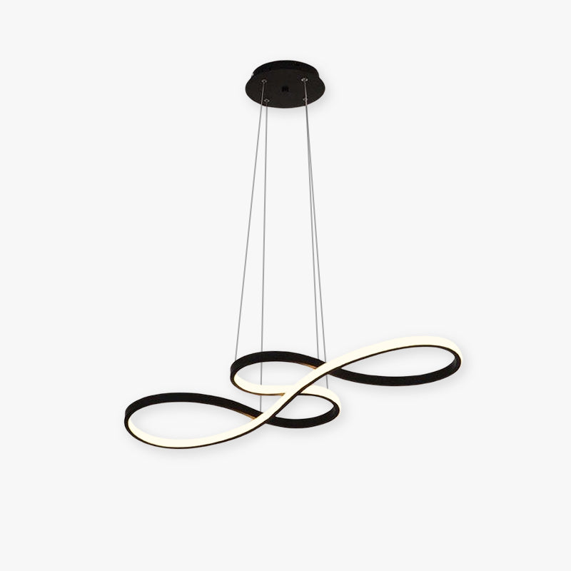 Durell Suspension Linéaire Nordique Noir/Blanc/Or. Chambre - Neutralighting