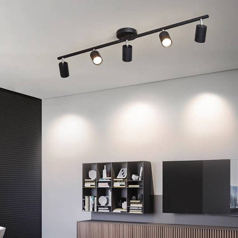 Aim Moderne LED Plafonnier Noir/Blanc/Or Métal Chambre à coucher