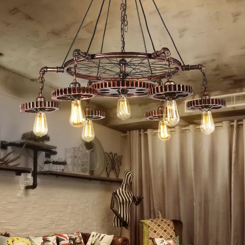 Silva Industriel Suspension Métal Bronze Chambre à Coucher - Neutralighting
