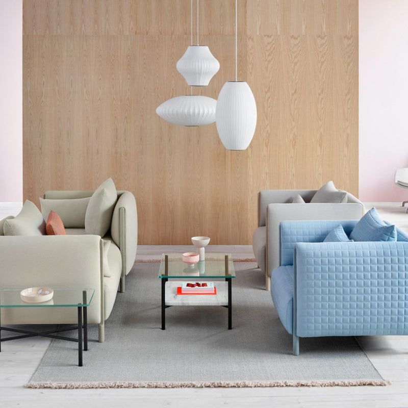 Etrio Suspension Vintage. Métal/Tissu. Blanc. Bar - Neutralighting