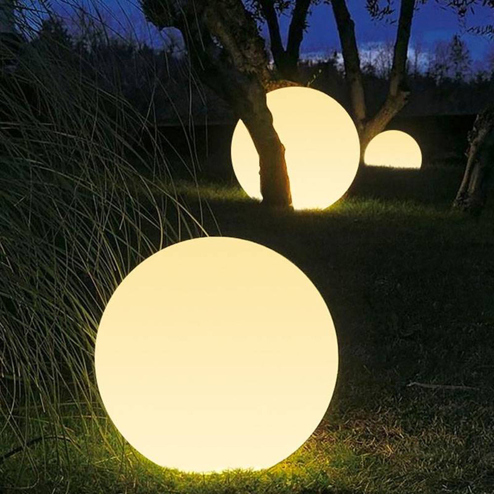 Aria Lampe Extérieur Boule Moderne, Résine, Coloré, Allée