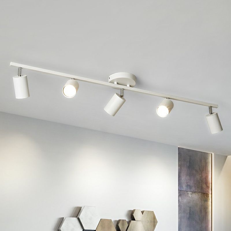 Aim Moderne LED Plafonnier Noir/Blanc/Or Métal Chambre à coucher