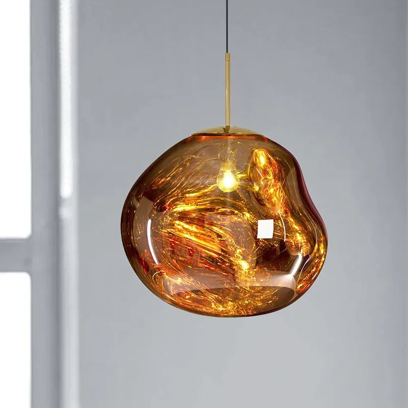 Milo Suspension Moderne en Verre Coloré Irregulier - Neutralighting