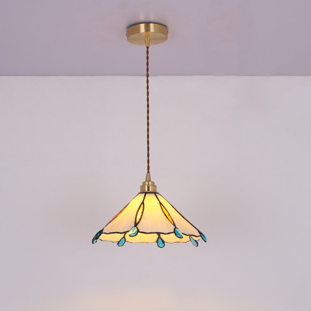 Tiffany Vintage Suspension Métal/Verre Chambre/Salon/Entrée - Neutralighting