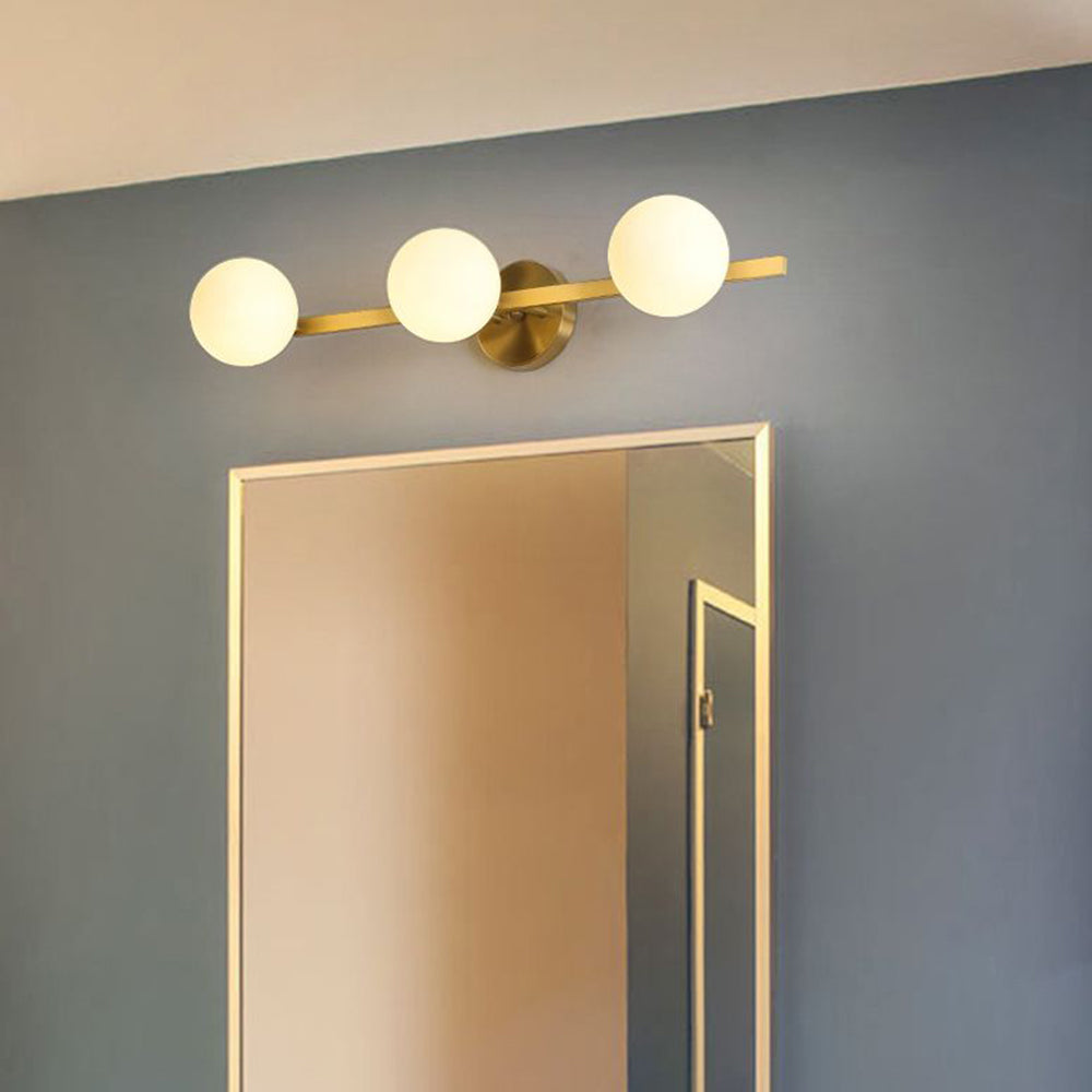 Valentina Applique Murale Design LED Linéaire Globe Moderne Métal/Verre Intérieur Salle de Bain - Neutralighting
