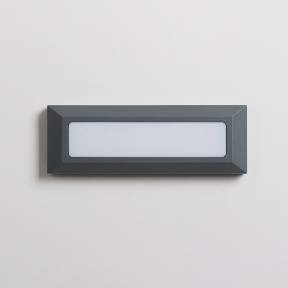 Ray Éclairage Escalier Extérieur Rectangulair Simple, Métal/Acrylique, Noir/Gris, Escalier - Neutralighting
