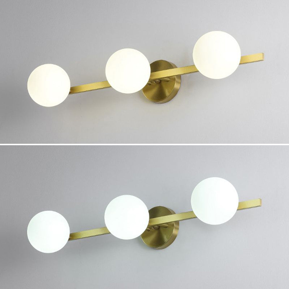 Valentina Applique Murale Design LED Linéaire Globe Moderne Métal/Verre Intérieur Salle de Bain - Neutralighting