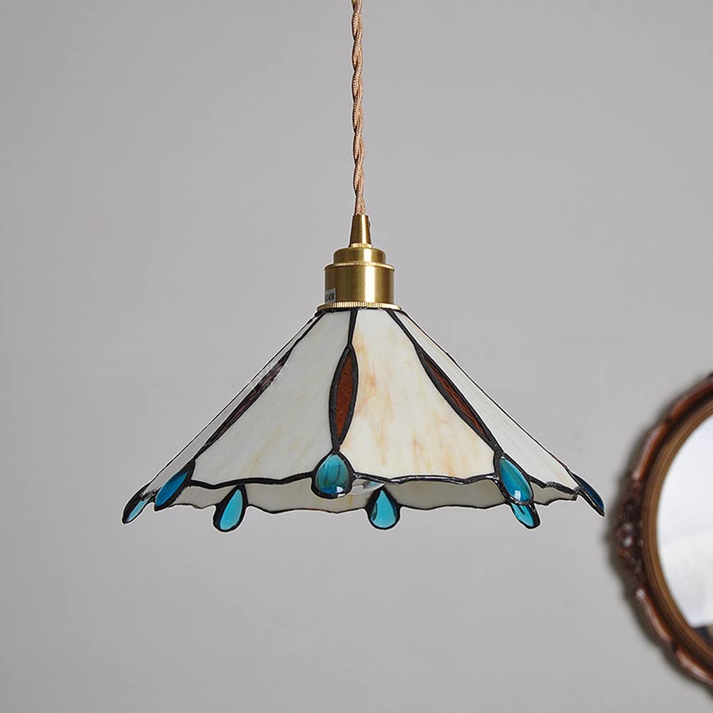 Tiffany Vintage Suspension Métal/Verre Chambre/Salon/Entrée - Neutralighting