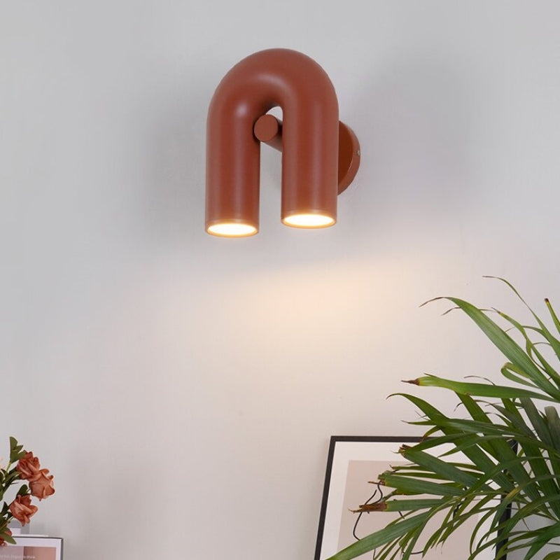 Vayla Arc Minimaliste LED Applique Murale Noir Rouge Bleu - Neutralighting